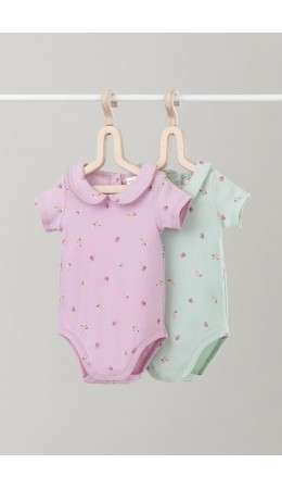 К 6540-2уп/мини розочки набор полукомбинезон (боди)