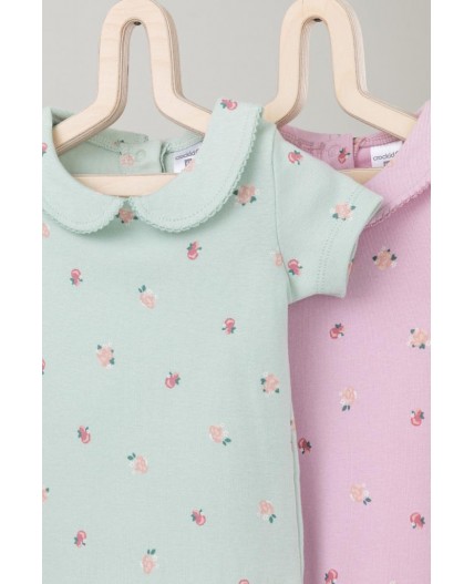 К 6540-2уп/мини розочки набор полукомбинезон (боди)