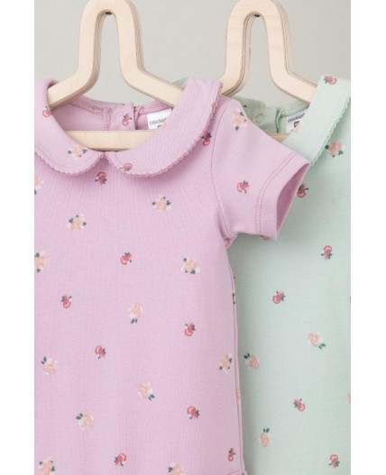 К 6540-2уп/мини розочки набор полукомбинезон (боди)