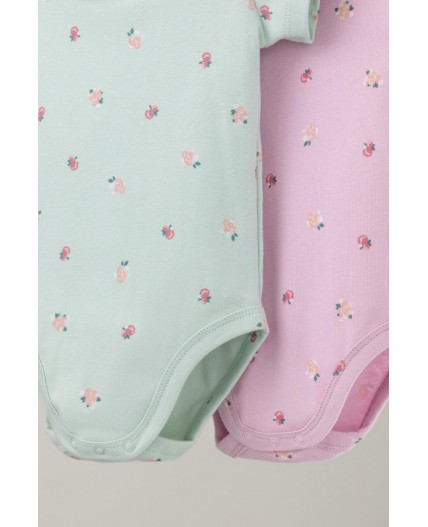 К 6540-2уп/мини розочки набор полукомбинезон (боди)