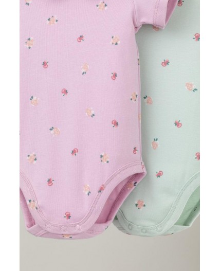 К 6540-2уп/мини розочки набор полукомбинезон (боди)