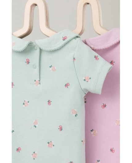 К 6540-2уп/мини розочки набор полукомбинезон (боди)