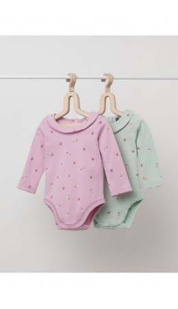 К 6539-2уп/мини розочки набор полукомбинезон (боди)