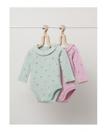 К 6539-2уп/мини розочки набор полукомбинезон (боди)