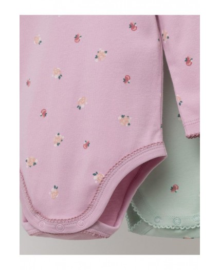 К 6539-2уп/мини розочки набор полукомбинезон (боди)