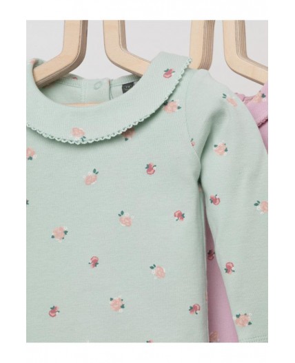 К 6539-2уп/мини розочки набор полукомбинезон (боди)