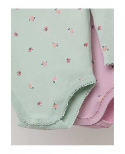 К 6539-2уп/мини розочки набор полукомбинезон (боди)