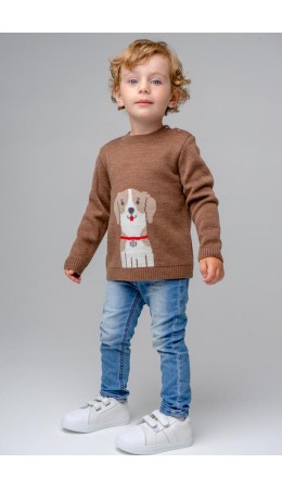 КВ 30121/ш/темно-бежевый джемпер