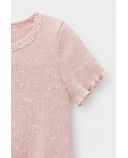 К 1180/24/зоопарк на дымчатой розе сорочка