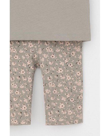 К 1647/пыльно-оливковый,полевые цветы пижама