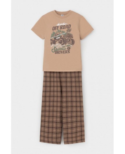 К 1599/кунжут,праздничная клетка пижама