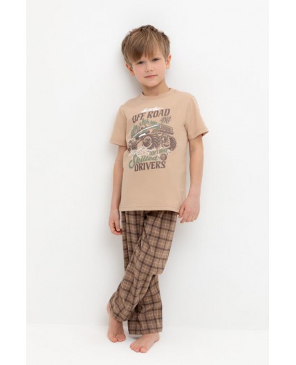 К 1599/кунжут,праздничная клетка пижама