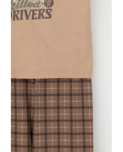 К 1599/кунжут,праздничная клетка пижама