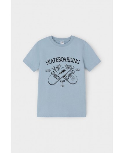 К 1528/пыльно-синий,двойная клетка пижама