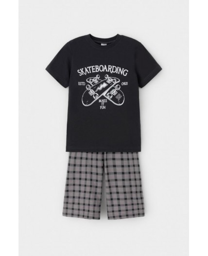 К 1528/черный песок,клетка пижама