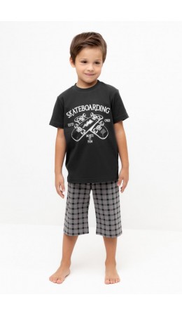 К 1528/черный песок,клетка пижама