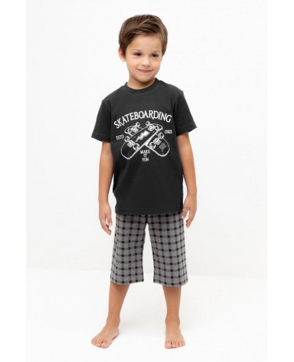 К 1528/черный песок,клетка пижама