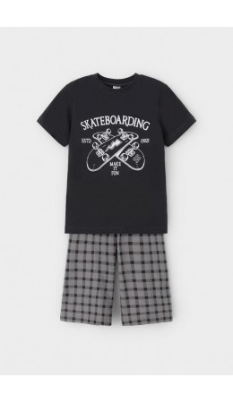 К 1528-1/черный песок,клетка пижама