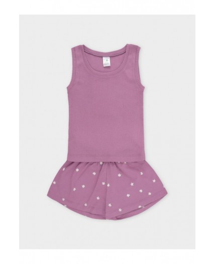 К 1649/темная орхидея,поле с ромашками пижама