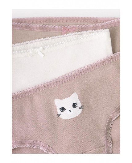 К 1931-3уп/кофейный,сливки набор трусы