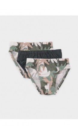 К 1966-3уп/зеленый хаки,бежевый,камуфляж набор трусы