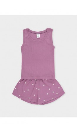 К 1649-1/темная орхидея,поле с ромашками пижама