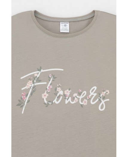 К 1647-1/пыльно-оливковый,полевые цветы пижама