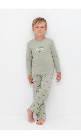К 1600/шалфей,маленькие динозавры пижама