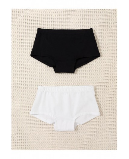 К 1968-2уп/белый,черный набор трусы