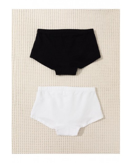 К 1968-2уп/белый,черный набор трусы