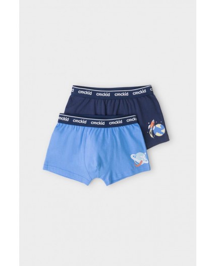 К 1935-2уп/голубой сапфир,глуб.синий,ракеты Ал набор трусы