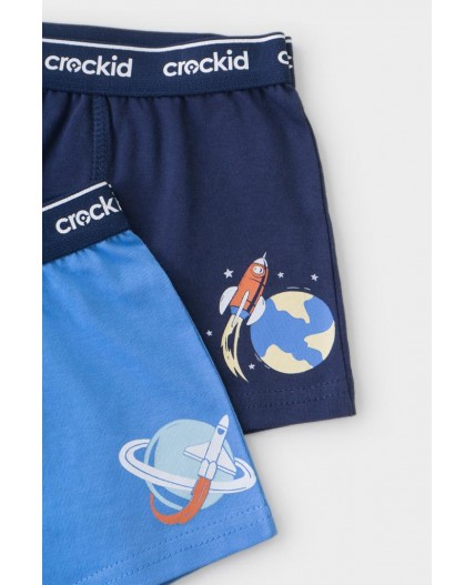 К 1935-2уп/голубой сапфир,глуб.синий,ракеты Ал набор трусы