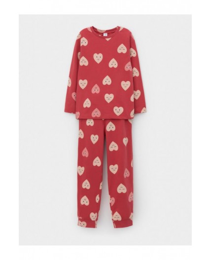 К 1561/спелая вишня,доброе сердце пижама