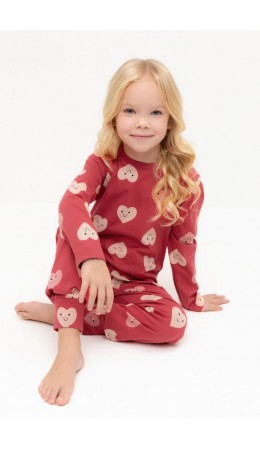 К 1561/спелая вишня,доброе сердце пижама