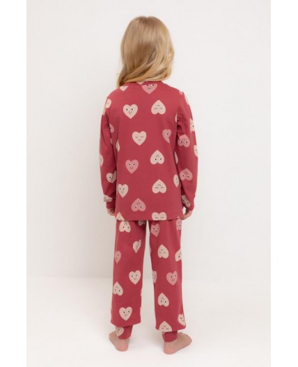 К 1561/спелая вишня,доброе сердце пижама