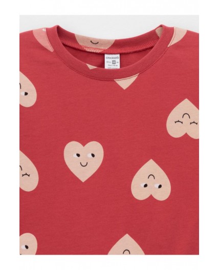 К 1561/спелая вишня,доброе сердце пижама