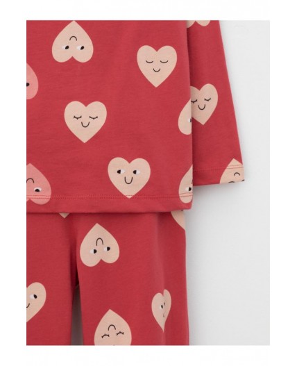 К 1561/спелая вишня,доброе сердце пижама