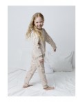 КП 1611/бежевый,кролики и цветы пижама