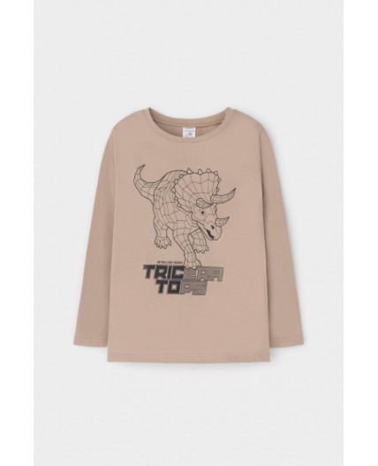 К 1600/темно-бежевый,клетка пижама