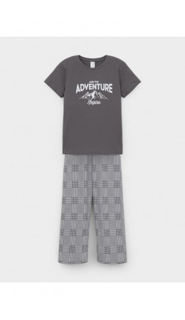 К 1599/железо,костюмная клетка пижама