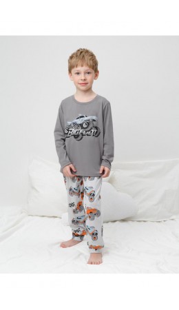 К 1606/серый шторм,машины на св.сером пижама