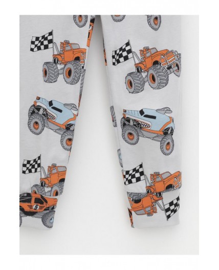 К 1606/серый шторм,машины на св.сером пижама