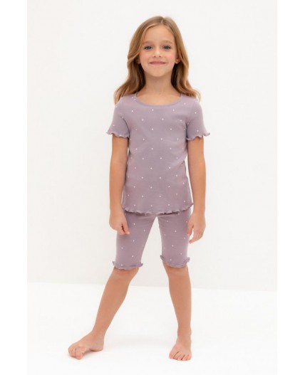 К 1632/морской туман,мини сердечки пижама