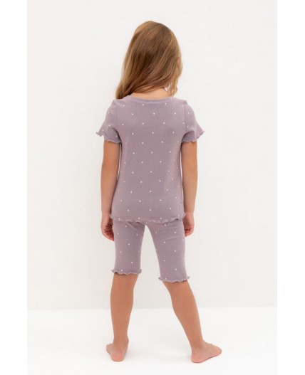 К 1632/морской туман,мини сердечки пижама