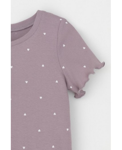 К 1632/морской туман,мини сердечки пижама