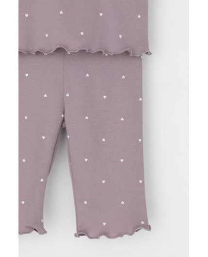 К 1632/морской туман,мини сердечки пижама