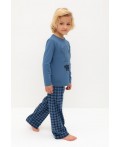 К 1600/синяя волна,клетка пижама