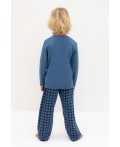 К 1600/синяя волна,клетка пижама