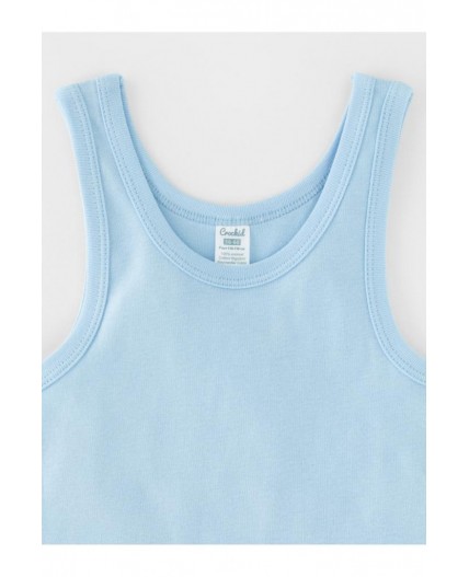 К 1182-2уп/льдисто-голубой,глубокий синий набор майка