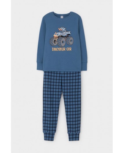 К 1541/синяя волна,клетка пижама